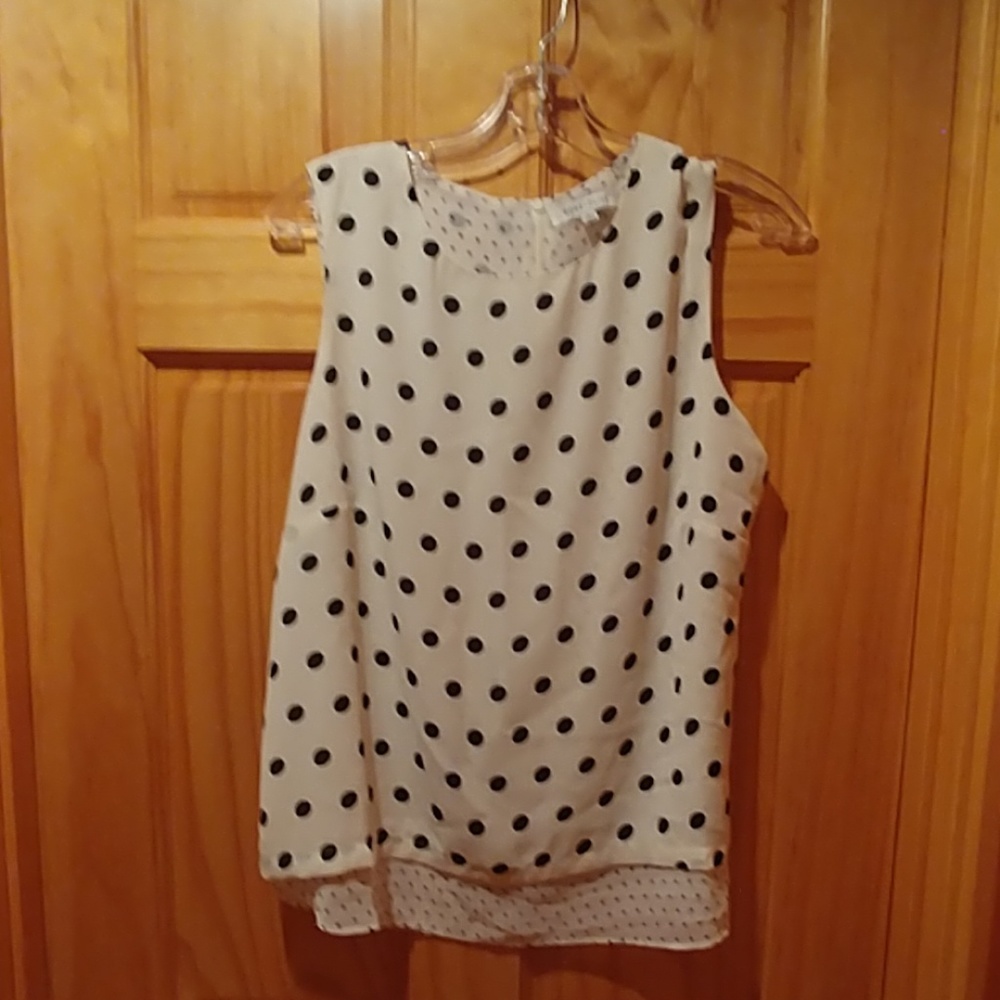 Sleeveless blouse (large, but fits like med)